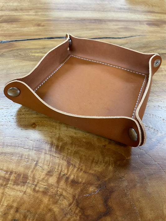 Bridle Leather Vallet Tray