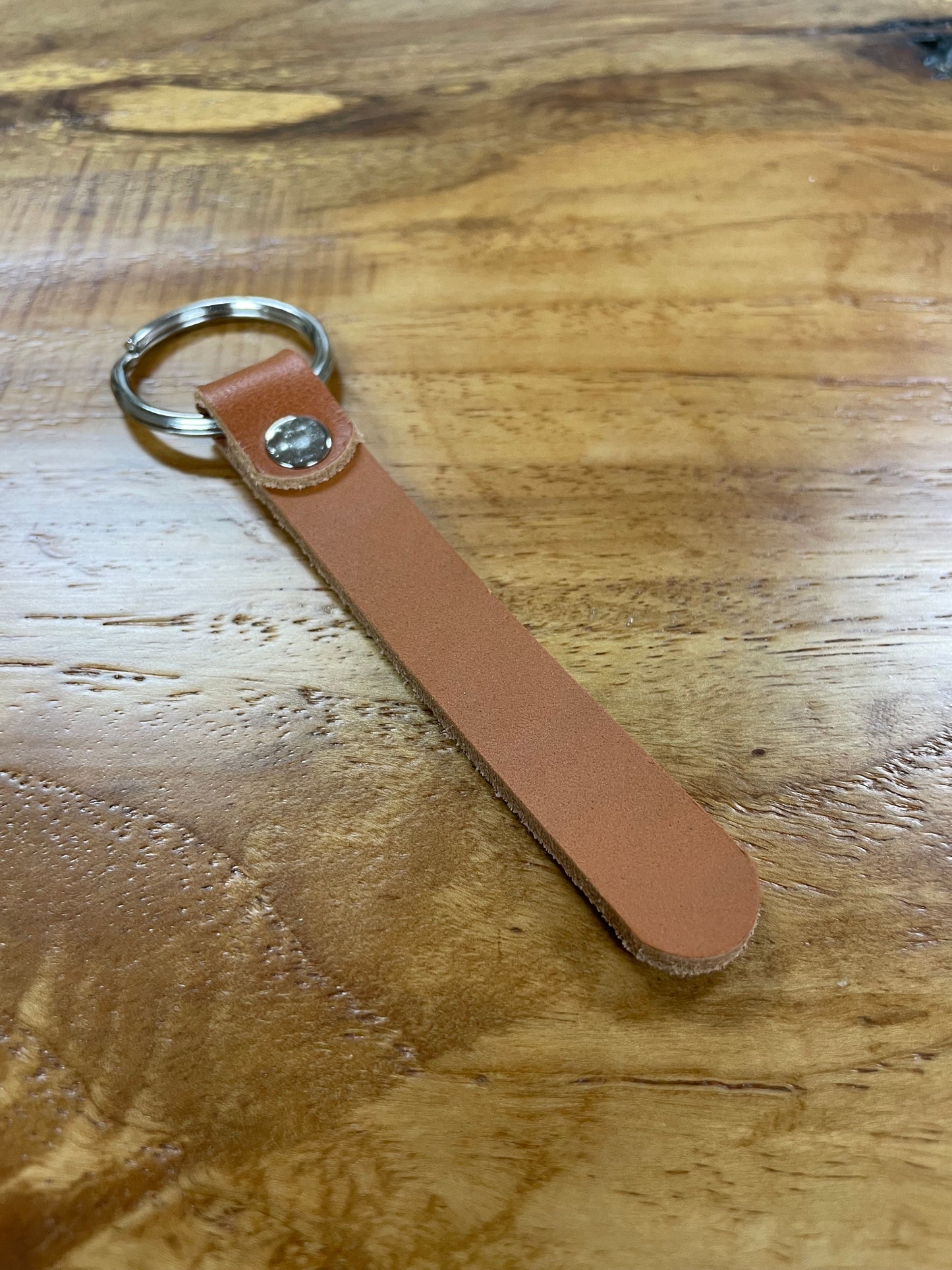 Bridle Leather Strap Keychain