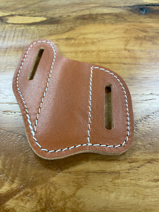 Bridle Leather Pancake Style Knife Sheath